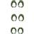 Replacement Ear Tips for Bose Quietcomfort Earbuds II/Ultra Earbuds 3 Pairs Green