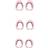 Replacement Ear Tips for Bose Quietcomfort Earbuds II/Ultra Earbuds 3 Pairs Pink