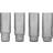 ferm LIVING Ripple Long Smoked Grey Drink Glass 30cl 4pcs
