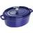 Staub Oval Dark Blue med lock 5.5 L