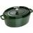 Staub Oval Basil Green med lock 5.5 L
