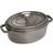 Staub Oval Graphite Gray med lock 5.5 L