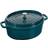 Staub Oval Turquoise med lock 5.5 L