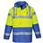 Portwest Hi-Vis Contrast Winter Traffic Jacket - Yellow/Royal