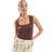 New Look Square Neck Bodysuit - Brown