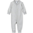 Polarn O. Pyret Striped Jersey Jumpsuit - Grey Melange