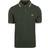 Fred Perry Green Polo Shirt with Double Stripe
