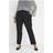 Yours Pleat Front Tapered Trousers - Black