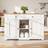 Lark Manor Wood Kitchen Island - White