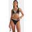 Tala Contrast Plunge Bikini Top - Black