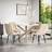 More4Homes Malvern Round Marble Effect Table Dining Set