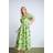 PixieGirl Petite Floral Bardot Midi Dress - Green