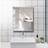 Living and Home Modern Frameless Rectangular Mounted 50x60 cm Wall Mirror