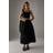 Warehouse HCD Broderie Button Through Midi Skirt - Black