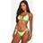 boohoo Womens Essentials Tie Side Bikini Brief - Green