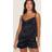 PrettyLittleThing Satin Cami Short Pj Set - Black