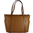 Michael Kors Large Saffiano Leather Top-Zip Tote Bag - Brown