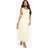 boohoo Chiffon Lace Detail Ruffled Midaxi Dress - Yellow