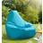 Beautiful Beanbags Adult Highback Ready Filled Beanbag Aqua Bean Bag