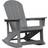 vidaXL Adirondack Rocking Chair Light Grey 73.5x92x90 cm