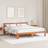 vidaXL Pine Wood Wax Brown 180 x 200 cm Frame Bed
