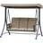 OutSunny Hammock Gunga 3-sits Soltak 196 x 128 x 172 cm Brun