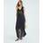 River Island Premium Lace Satin Maxi Dress - Black