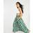 River Island Womens Green Check Midi Skirt