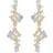 Snö of Sweden Envy Big Pendant Earring Gold Light Mix