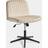 VonHaus Dawson Cream Velvet Office Chair