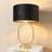 ValueLights Antonia Black Velvet Gold Shade One Size Table Lamp