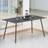 OutSunny Alfresco Garden Dining Table for 6 Person with Slat Top