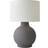 ValueLights Blair Natural Linen Shade Hand Finished Ceramic LED 51 x 35 x 35 cm Table Lamp