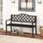 Lark Manor 128cm Patio Slatted Metal Garden Bench