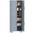 Homcom Modern Kitchen Cupboard with 4 Shelves Grey Storage Cabinet