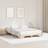 vidaXL Natural Solid Pine Wood 140 x 200 cm Frame Bed