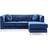Glory Furniture Pompano Collection G781B-SC Blue Sofa 83" 2pcs 3 Seater