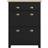 GFW Lancaster Black/Oak Shoe Rack 78x108cm