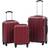 vidaXL Hard Suitcase 3 delar - Wine Red