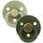 Bibs Colour Round Pacifier Latex Size 1 2-pack Sage/Hunter Green