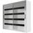 Scandinavian Choice Bega White/Black Garderob 180x215cm
