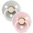 Bibs Colour Round Pacifier Latex Size 1 2-pack Haze/Blossom