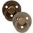 Bibs Colour Round Pacifier Latex Size 1 2-pack Mocha/Dark Oak