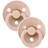 Bibs Colour Rund Napp Latex Str 1 2-pak Blush