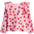 H&M Flounced Cotton Jersey Top - Pink