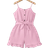 Shein Tween Girls Casual Fashion Ruffled Hem Jumpsuit - Spring/Summer Holiday Attire
