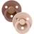 Bibs Colour Round Pacifier Latex Size 1 2-pack Woodchuck/Blush