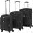 vidaXL Soft Case Set of 3 - Black
