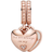 Pandora You're Always in My Heart Split Dangle Charm - Rose Gold/Transparent