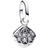 Pandora Sparkling Shell Mini Dangle Charm - Silver/Transparent